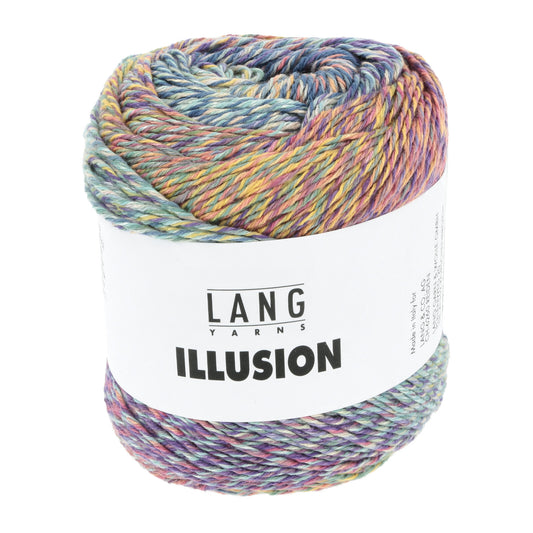 ILLUSION - VIOLETT/PETROL/GELB/HELLBLAU