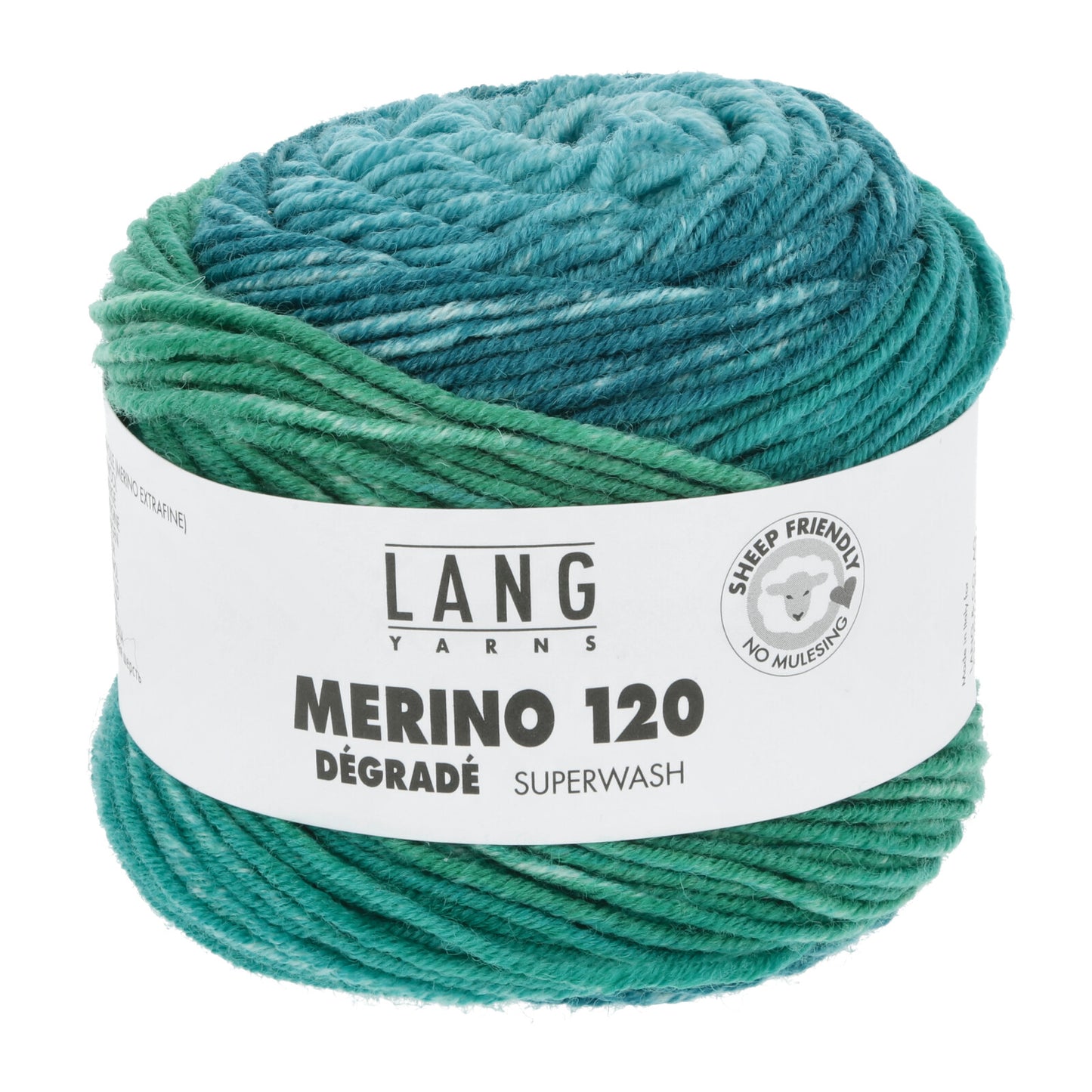 MERINO 120 DÉGRADÉ - PETROL/GRÜN/BLAU