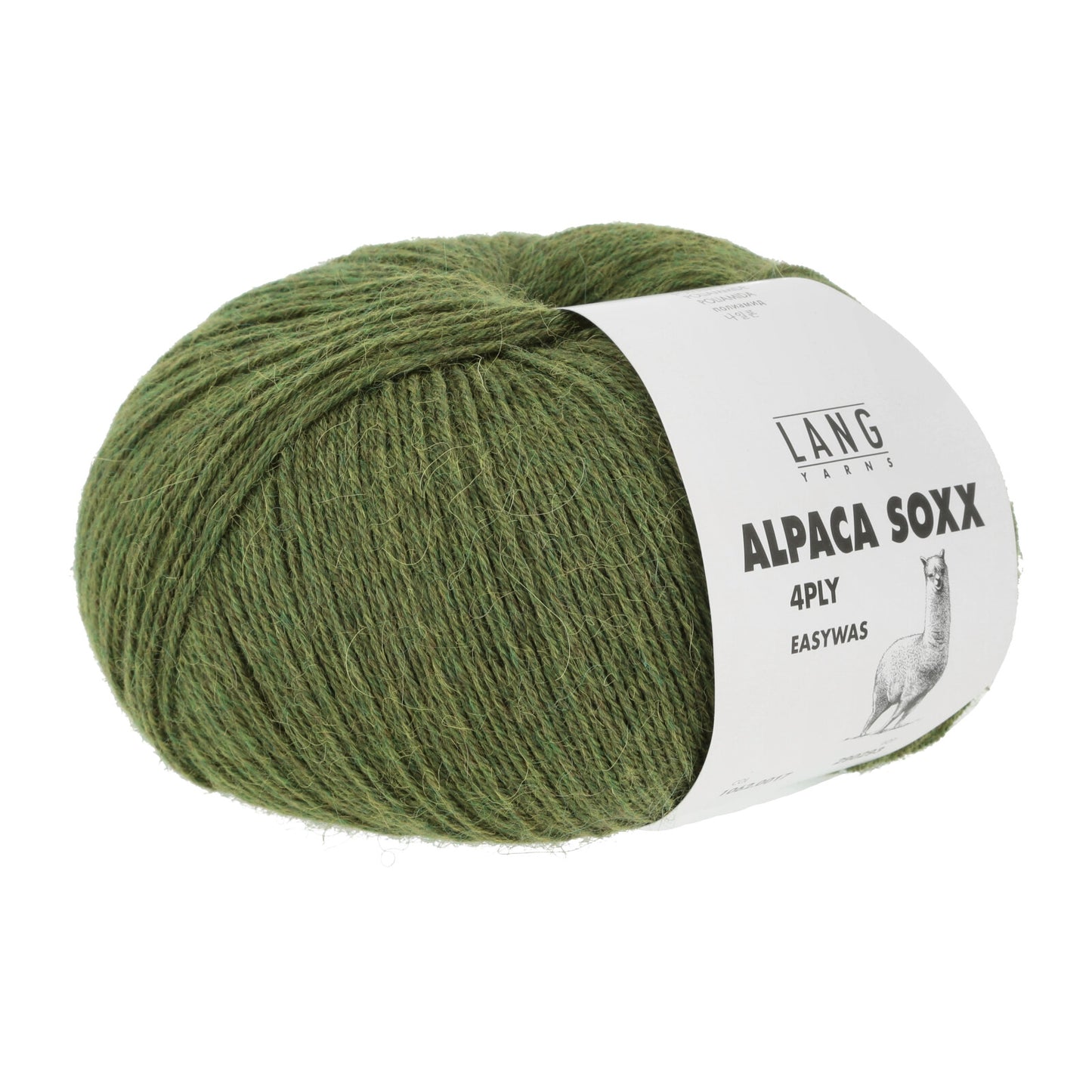 ALPACA SOXX 4-FACH/4-PLY - GRÜN MÉLANGE