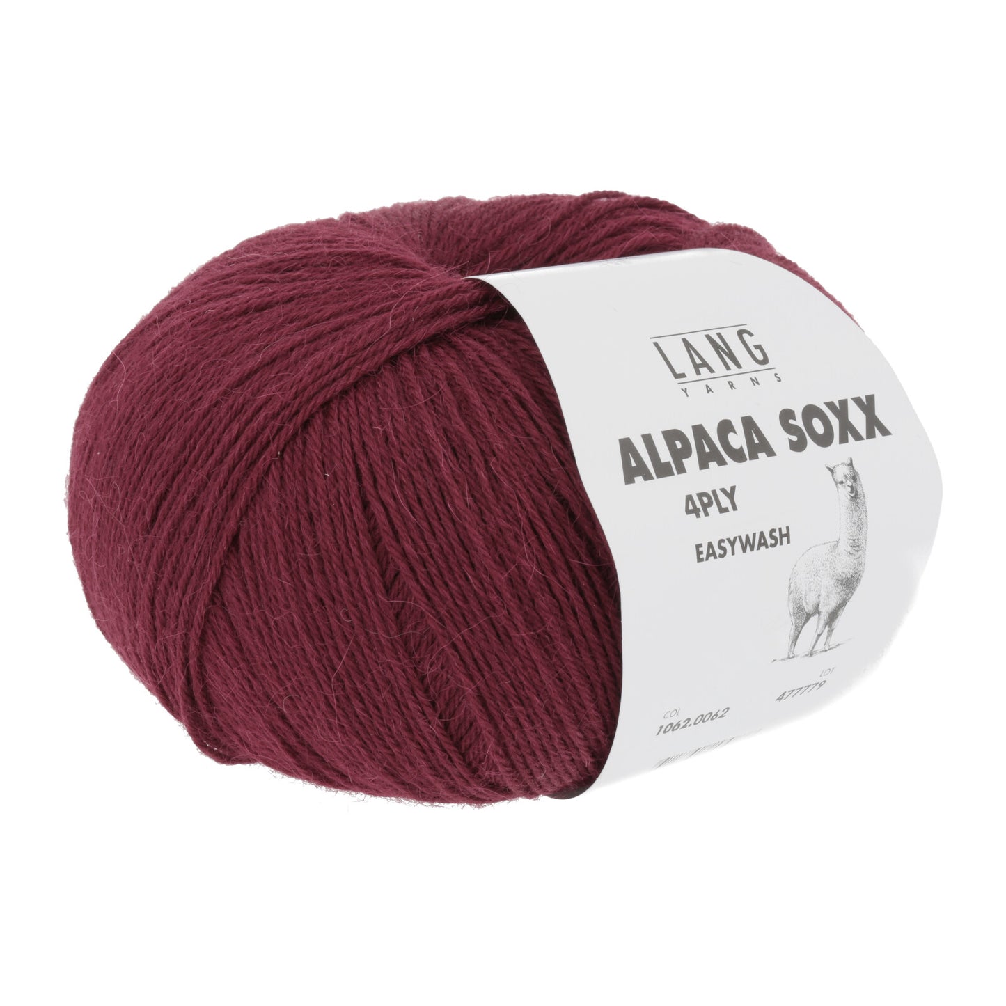 ALPACA SOXX 4-FACH/4-PLY - WEINROT