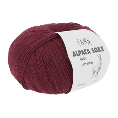 ALPACA SOXX 4-FACH/4-PLY - WEINROT