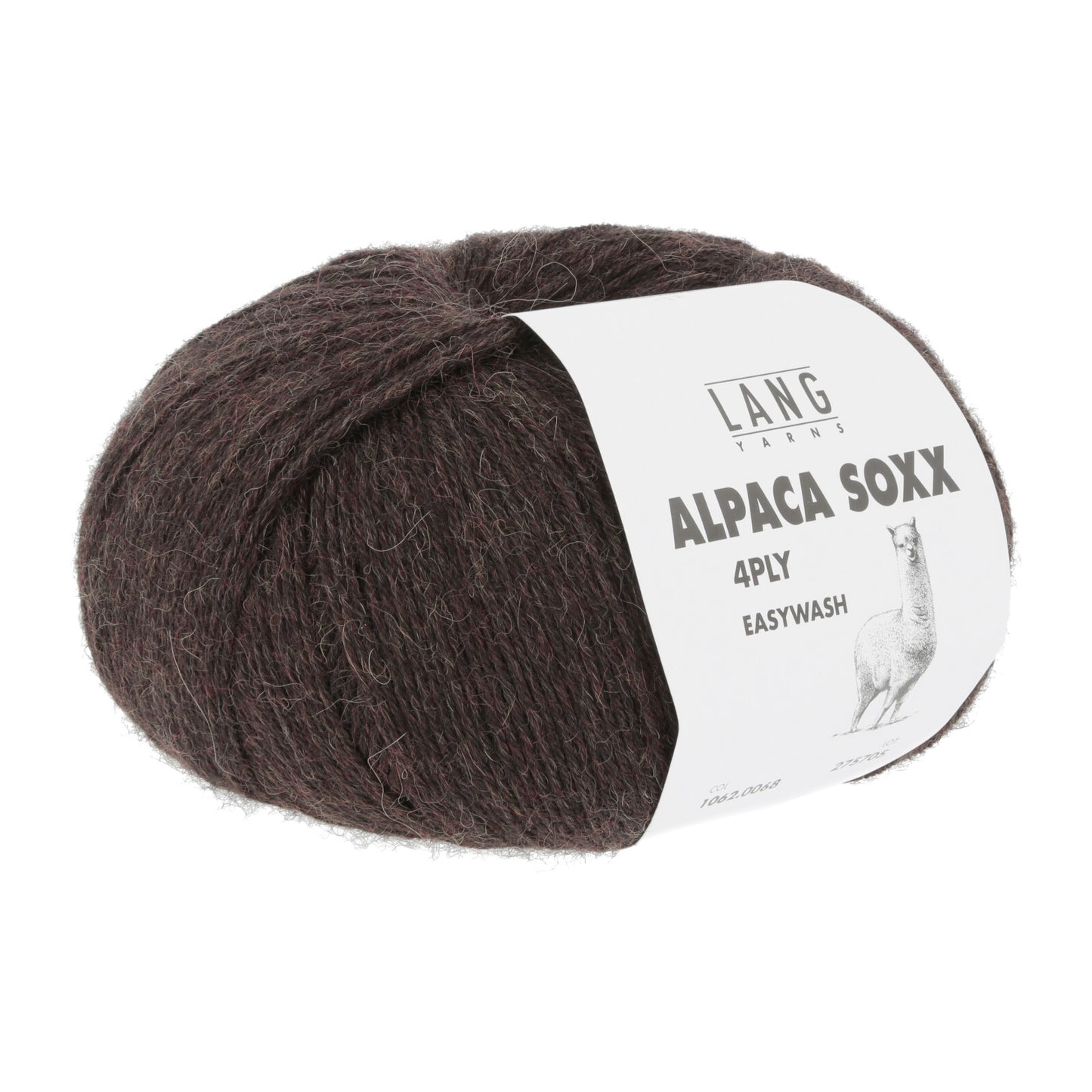 ALPACA SOXX 4-FACH/4-PLY - DUNKELBRAUN MÉLANGE