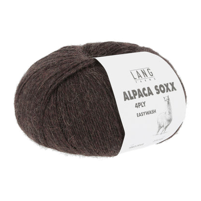 ALPACA SOXX 4-FACH/4-PLY - DUNKELBRAUN MÉLANGE