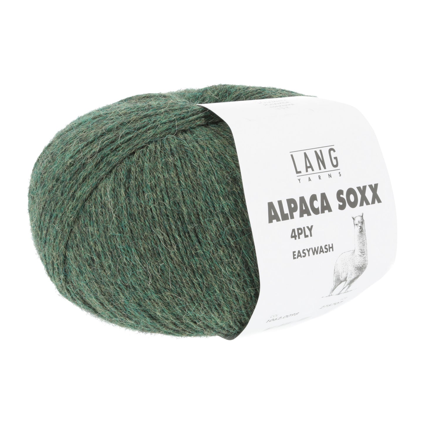 ALPACA SOXX 4-FACH/4-PLY - OLIVE MÉLANGE