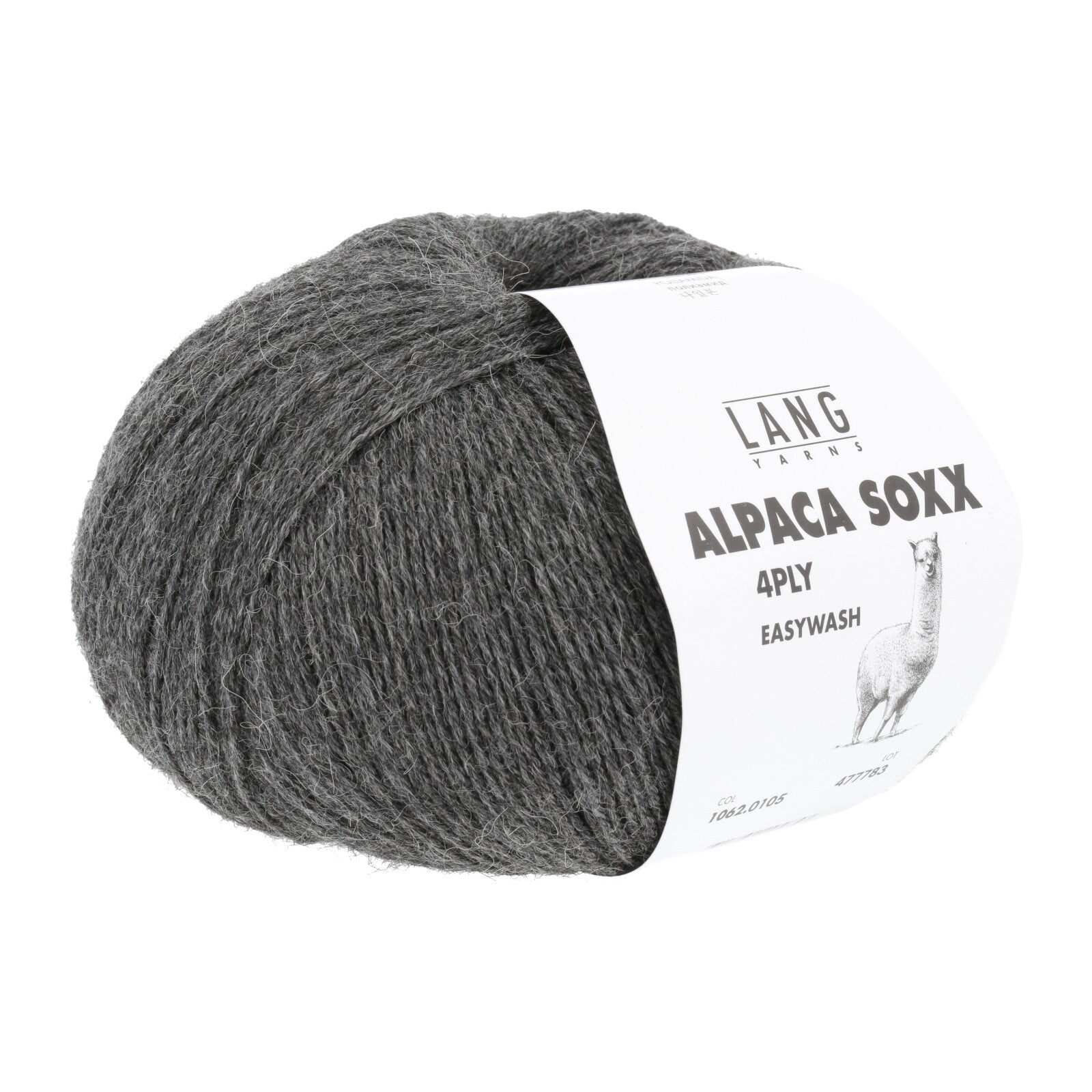 ALPACA SOXX 4-FACH/4-PLY - DUNKELGRAU MÉLANGE