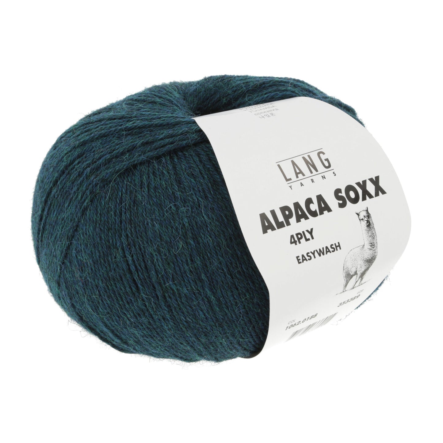 ALPACA SOXX 4-FACH/4-PLY - PETROL DUNKEL MÉLANGE