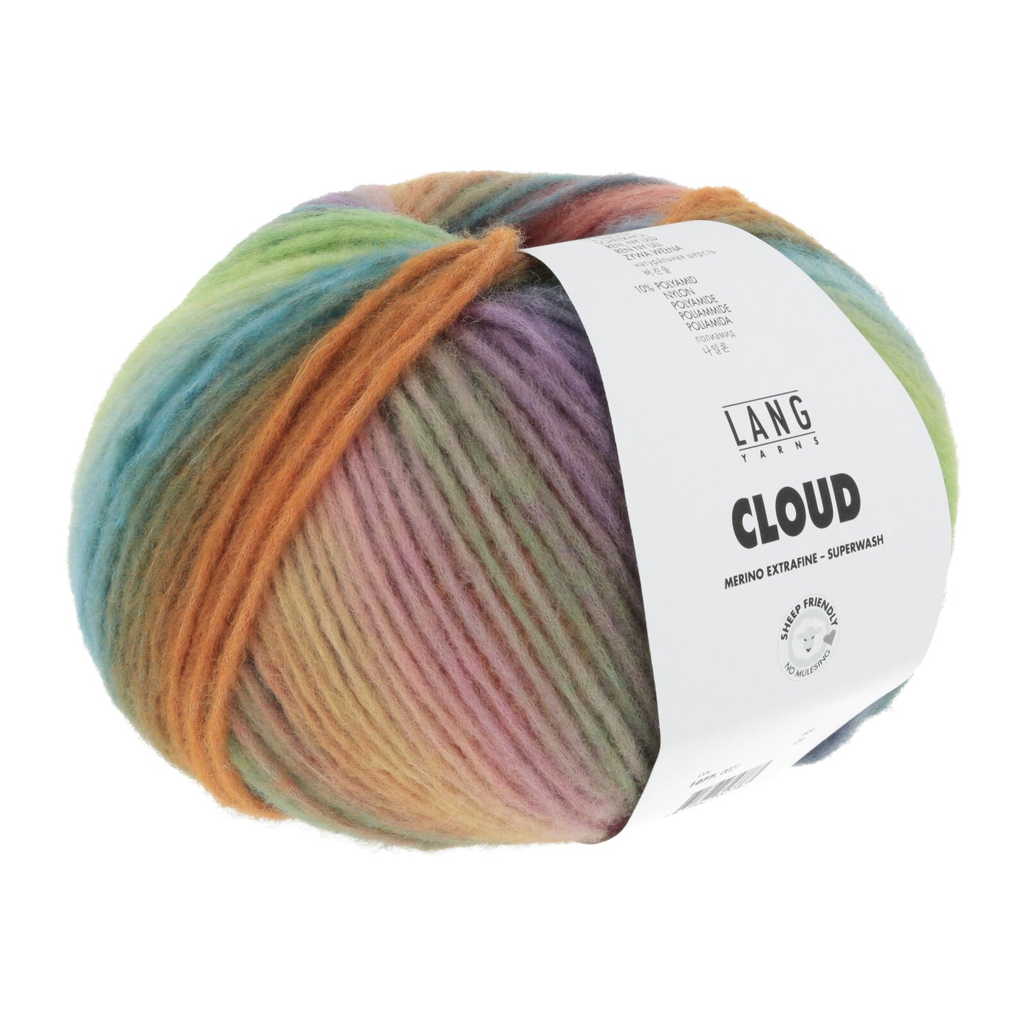 CLOUD - BLAU/ORANGE/GRÜN/PINK