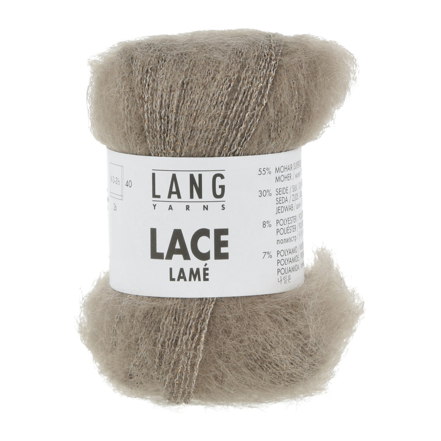 LACE LAMÉ - CAMEL