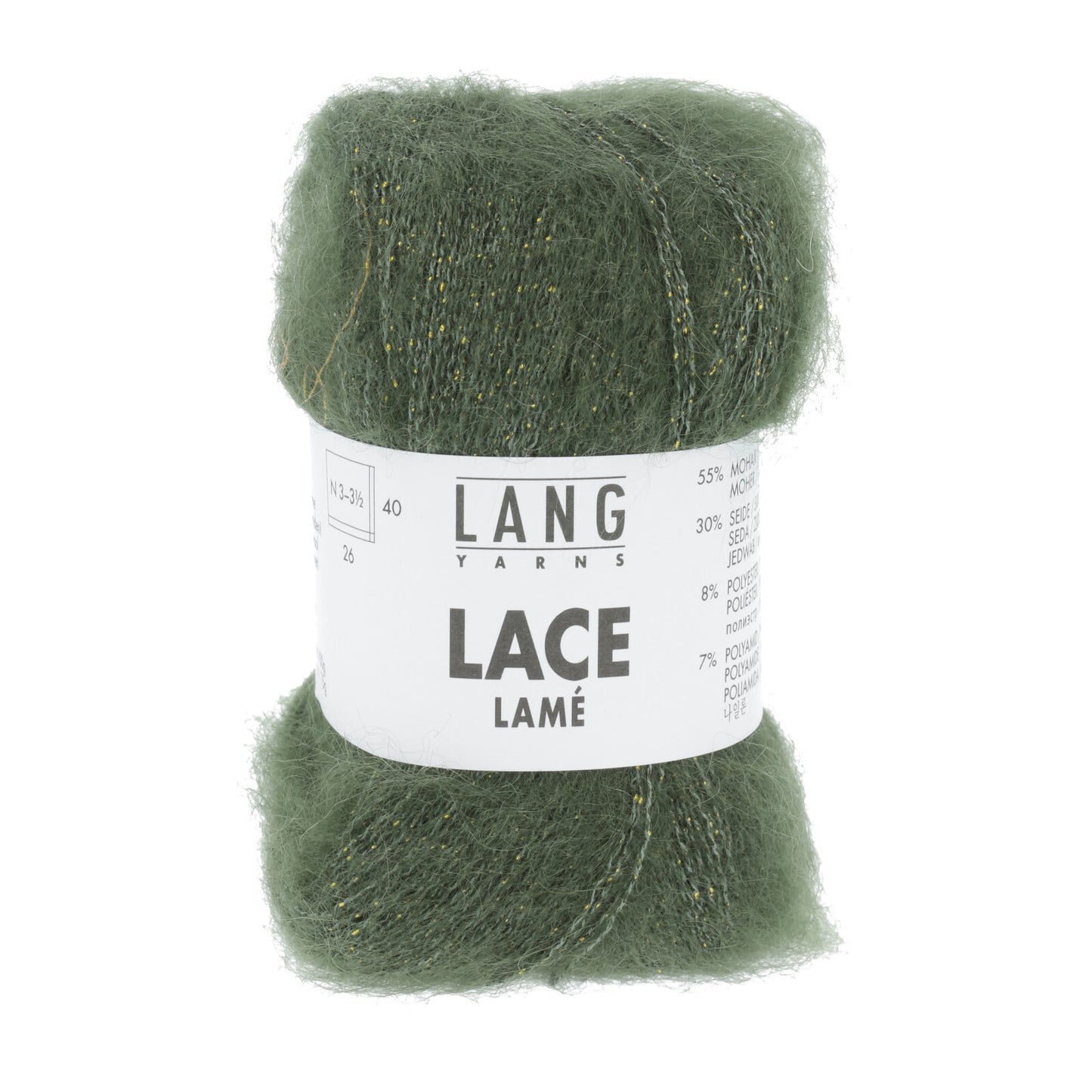 LACE LAMÉ - OLIVE
