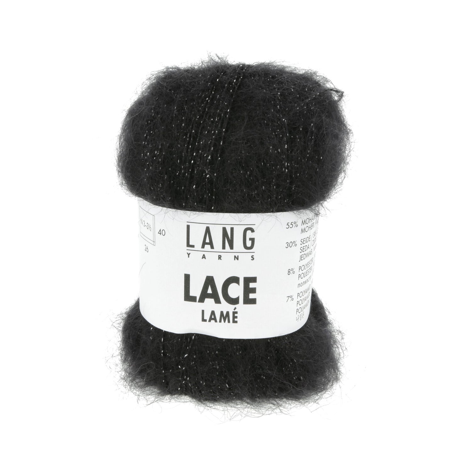 LACE LAMÉ - SCHWARZ-SILBER