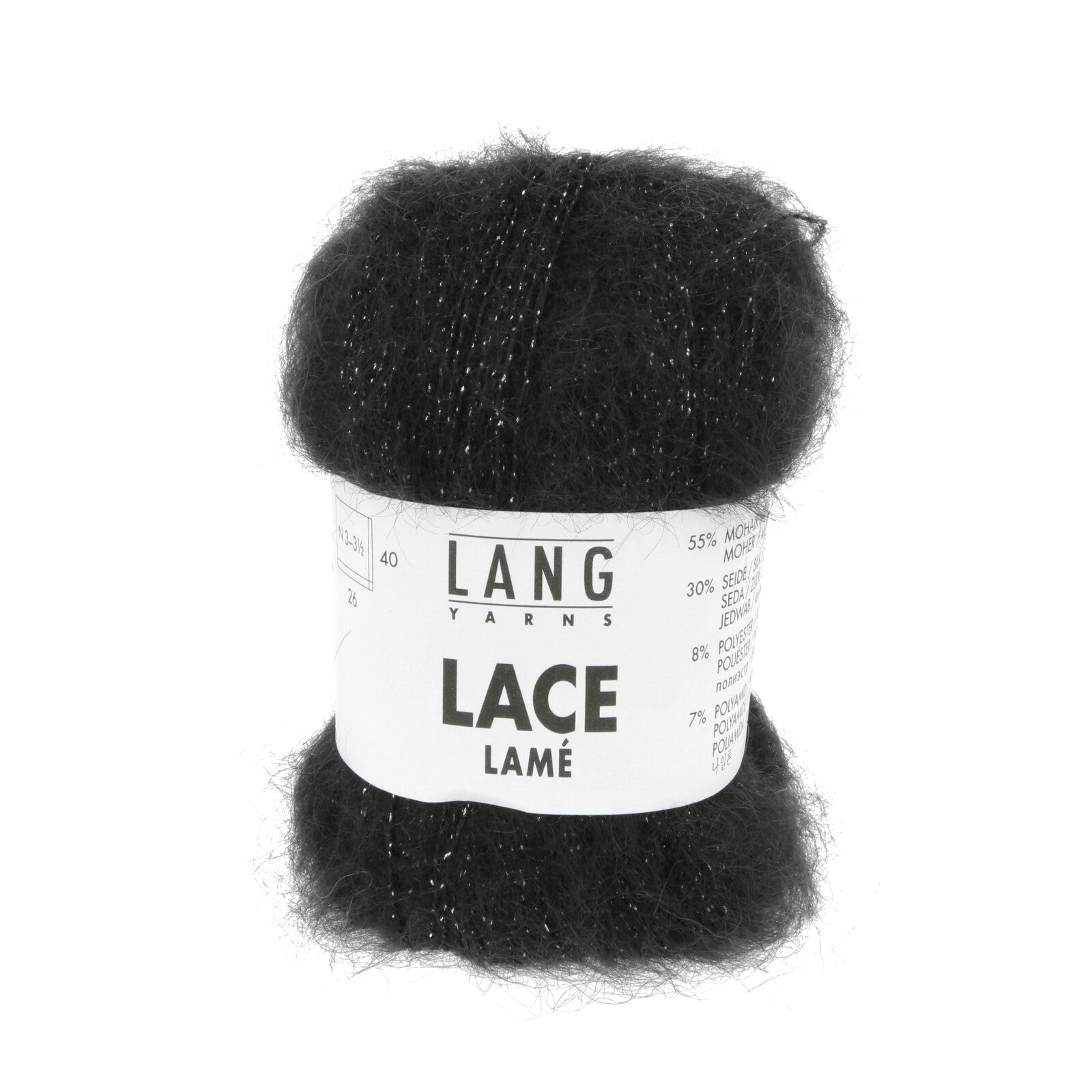 LACE LAMÉ - SCHWARZ-SILBER