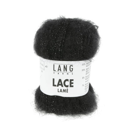 LACE LAMÉ - SCHWARZ-SILBER