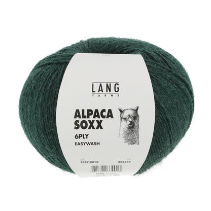 ALPACA SOXX 6-FACH/6-PLY - FLASCHENGRÜN MÉLANGE