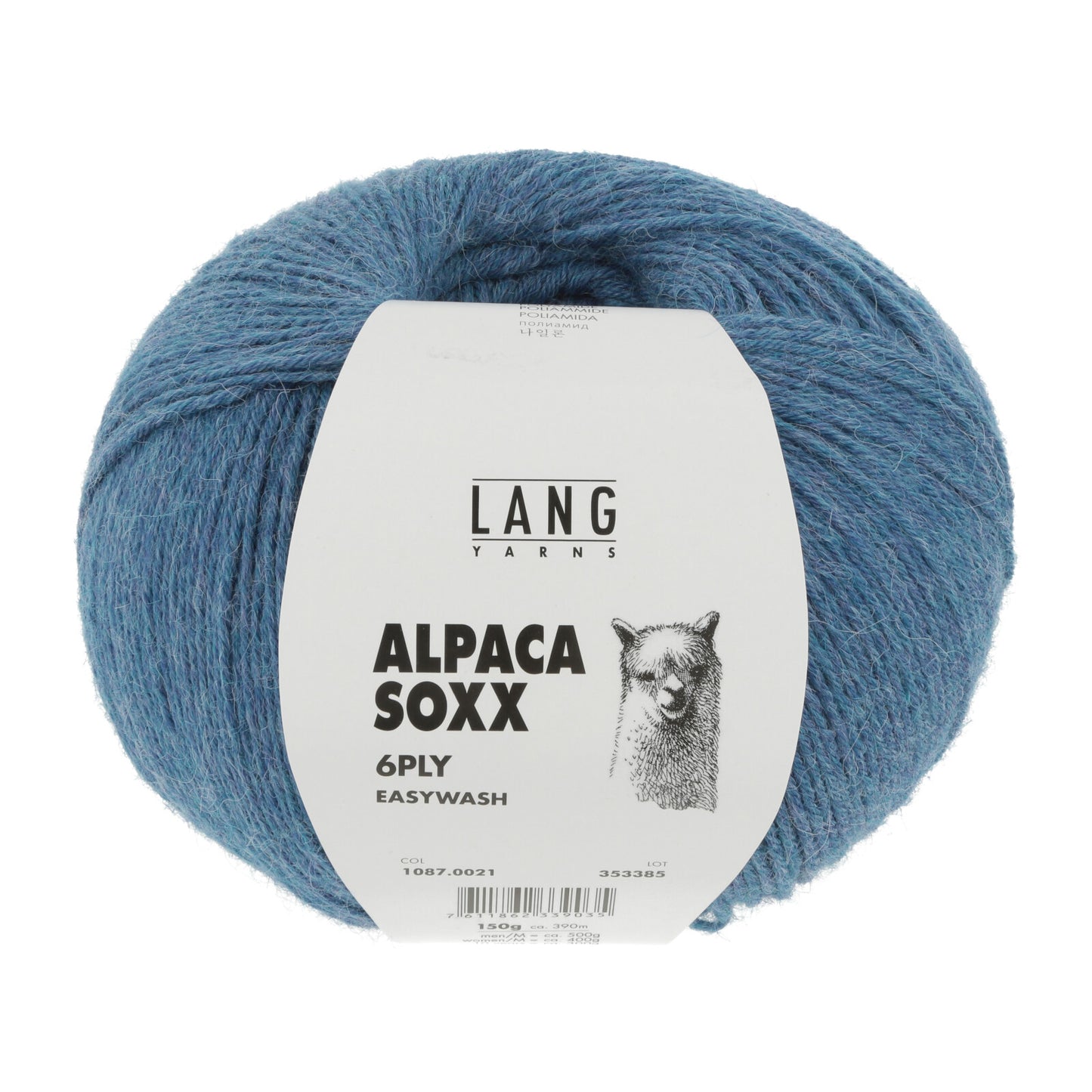 ALPACA SOXX 6-FACH/6-PLY - AZUR MÉLANGE