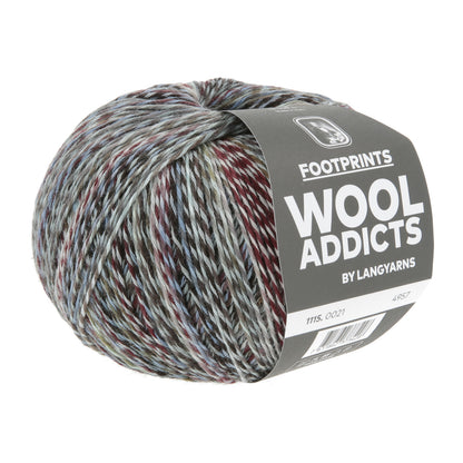 FOOTPRINTS - BORDEAUX/GREY/LAVENDER