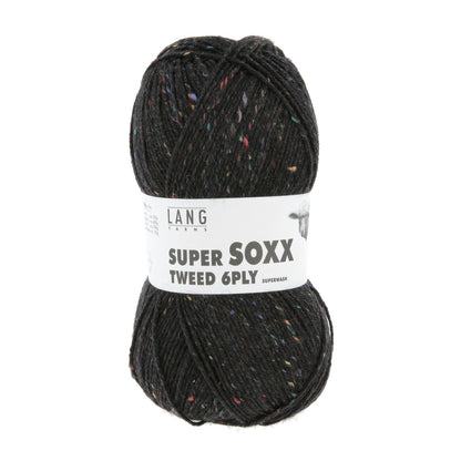 SUPER SOXX TWEED 6-FACH/PLY - SCHWARZ