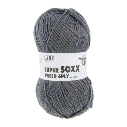 SUPER SOXX TWEED 6-FACH/PLY - DUNKELGRAU