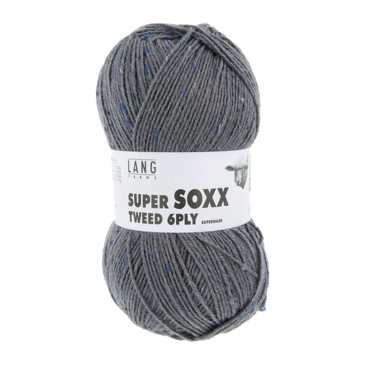 SUPER SOXX TWEED 6-FACH/PLY - DUNKELGRAU