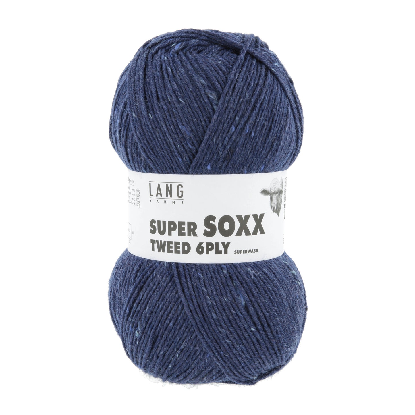 SUPER SOXX TWEED 6-FACH/PLY - BLAU
