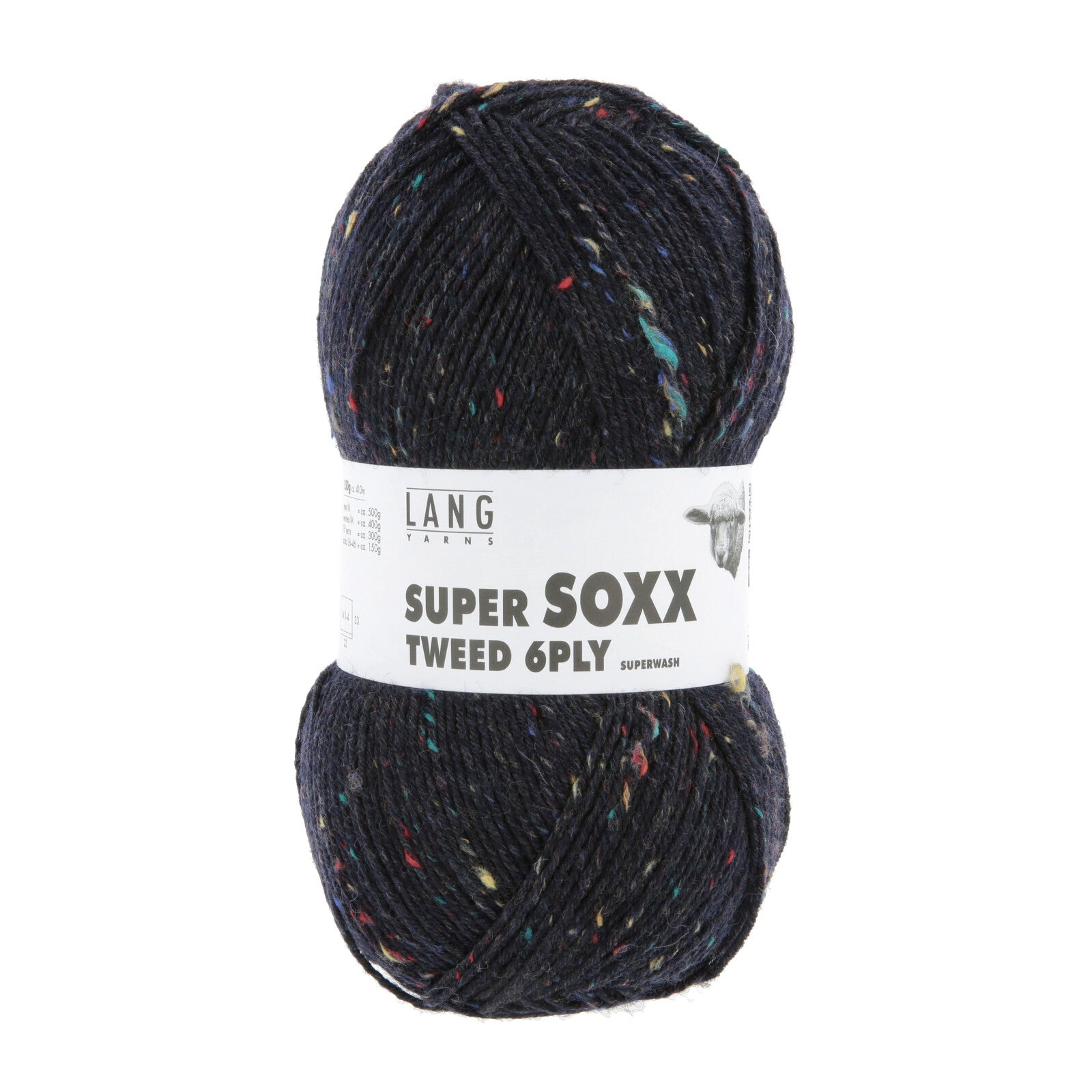 SUPER SOXX TWEED 6-FACH/PLY - NACHTBLAU