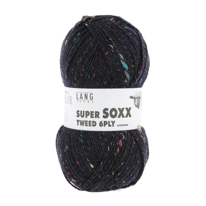 SUPER SOXX TWEED 6-FACH/PLY - NACHTBLAU