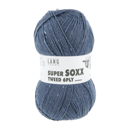 SUPER SOXX TWEED 6-FACH/PLY - JEANS DUNKEL