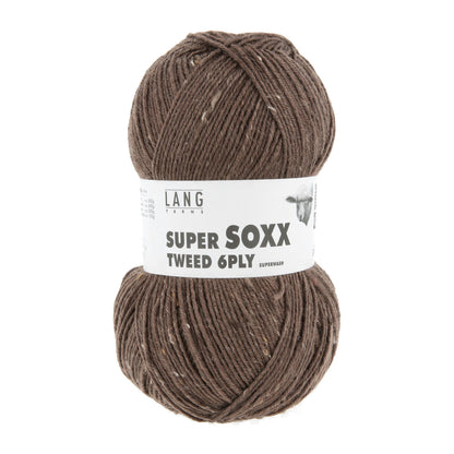 SUPER SOXX TWEED 6-FACH/PLY - BRAUN