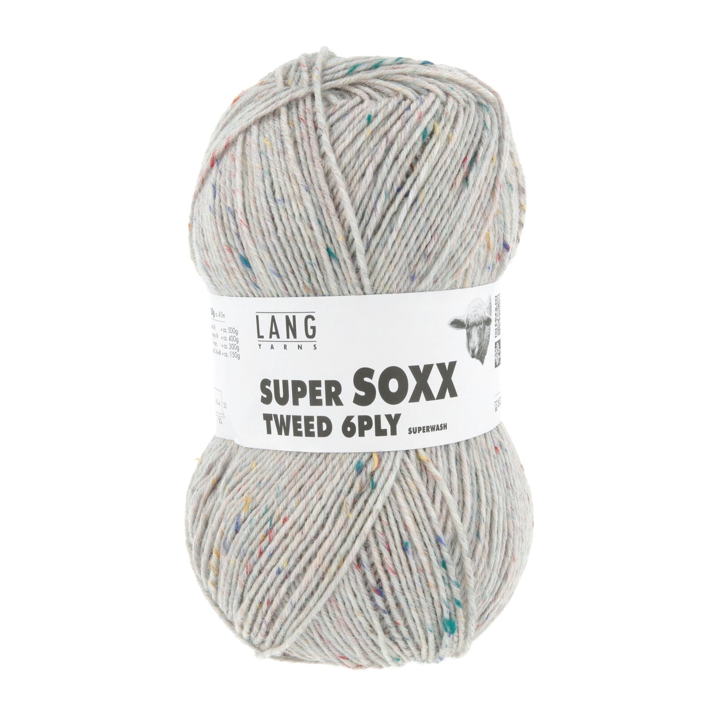 SUPER SOXX TWEED 6-FACH/PLY - GREIGE