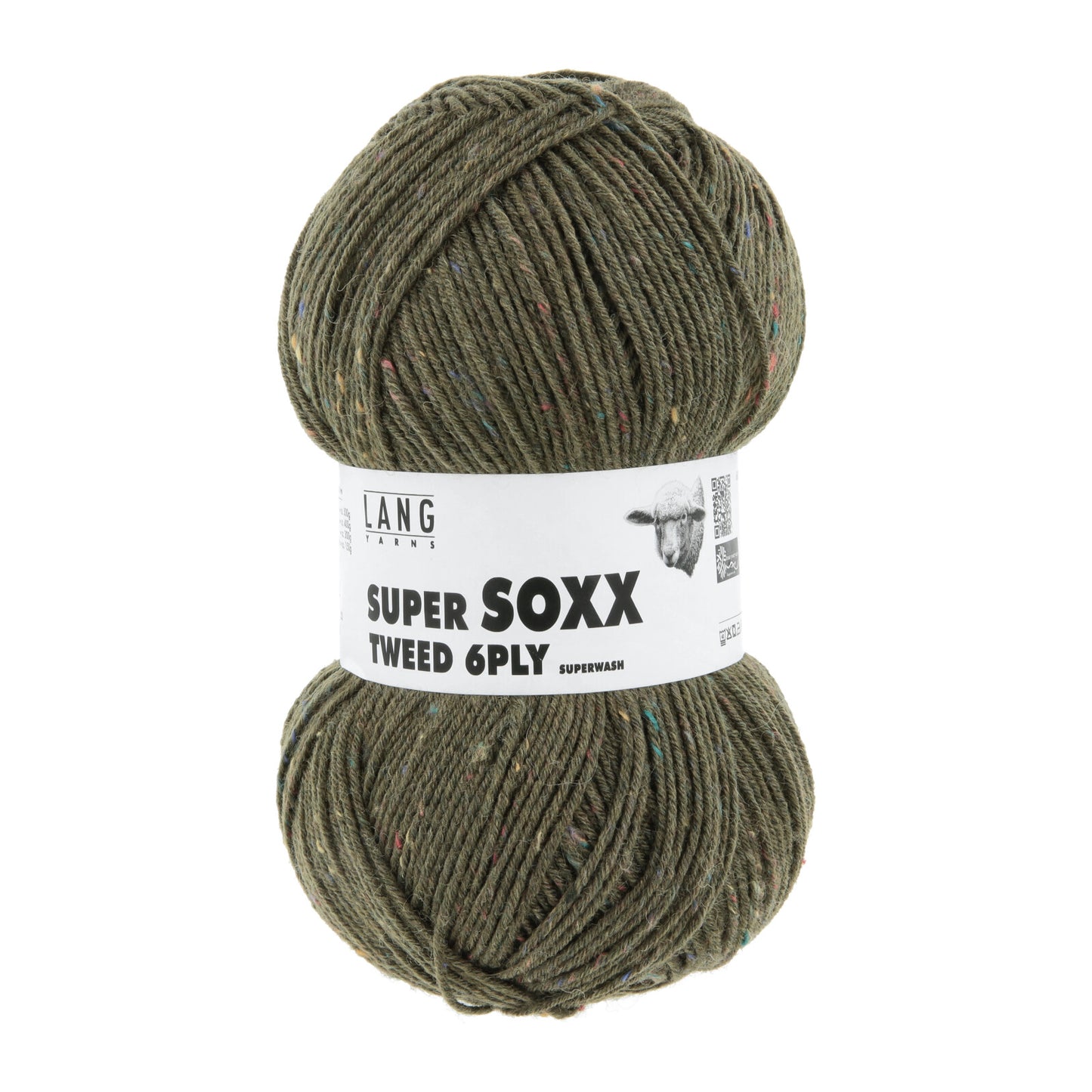SUPER SOXX TWEED 6-FACH/PLY - KROKODILGRÜN