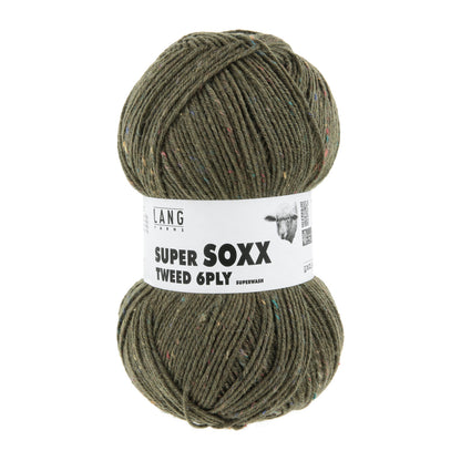 SUPER SOXX TWEED 6-FACH/PLY - KROKODILGRÜN