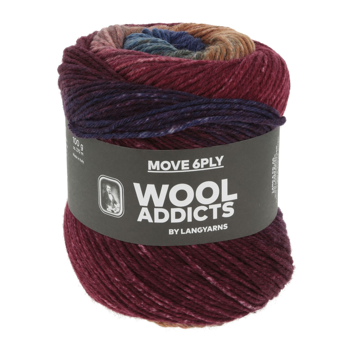 MOVE 6-FACH/6-PLY - WINE/COGNAC/BLUE