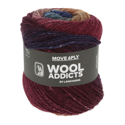 MOVE 6-FACH/6-PLY - WINE/COGNAC/BLUE
