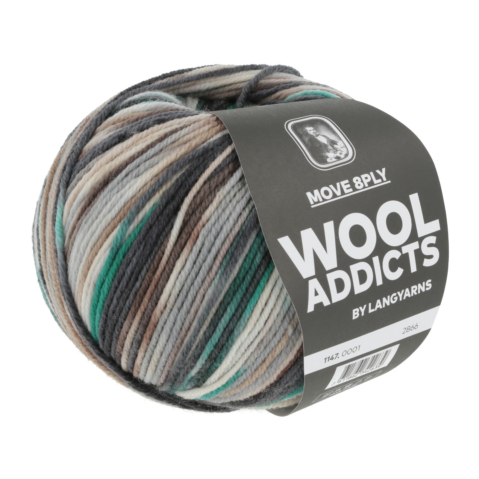 MOVE 8-FACH/8-PLY - BLACK/GREY/GREEN