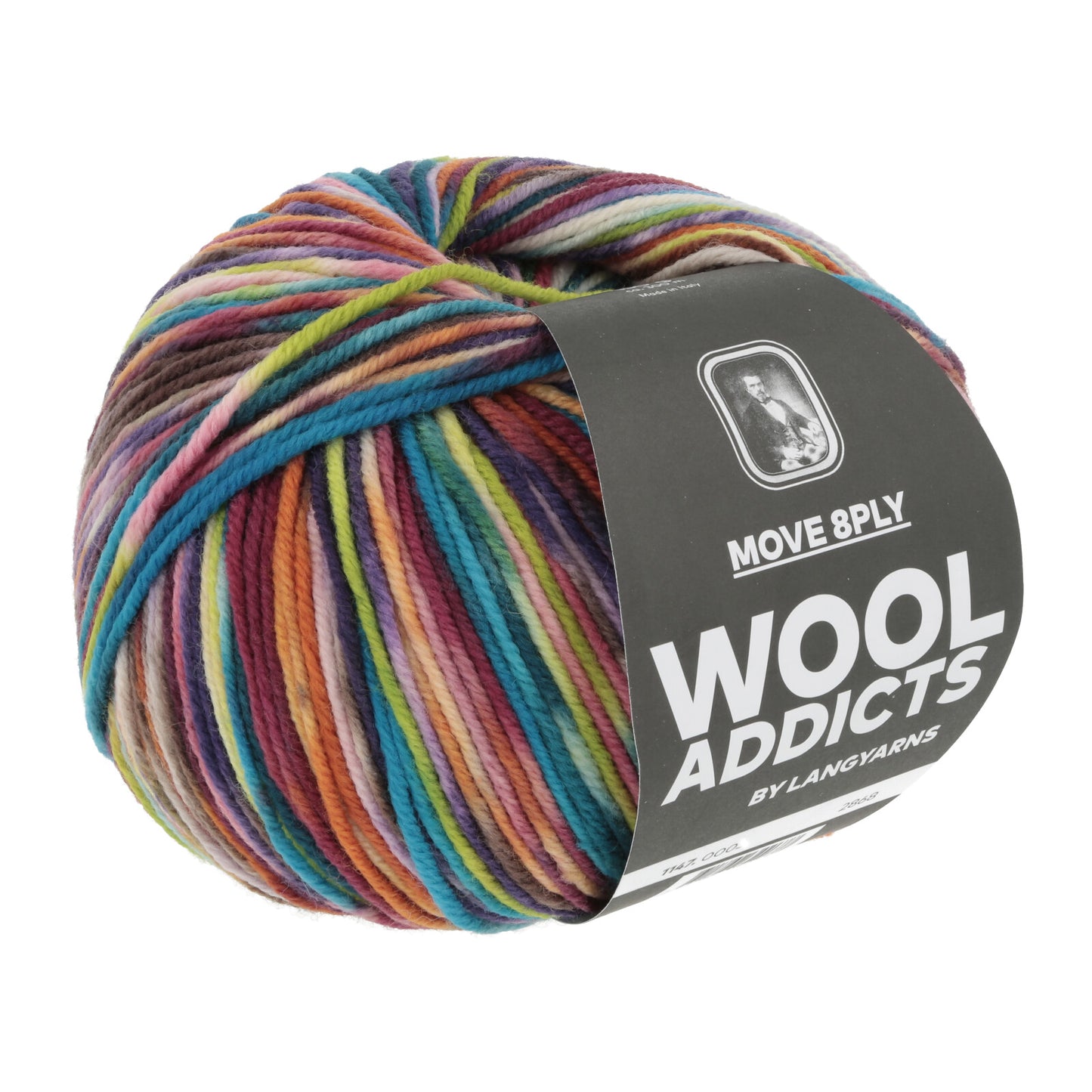 MOVE 8-FACH/8-PLY - ORANGE/TURQUOISE/RED