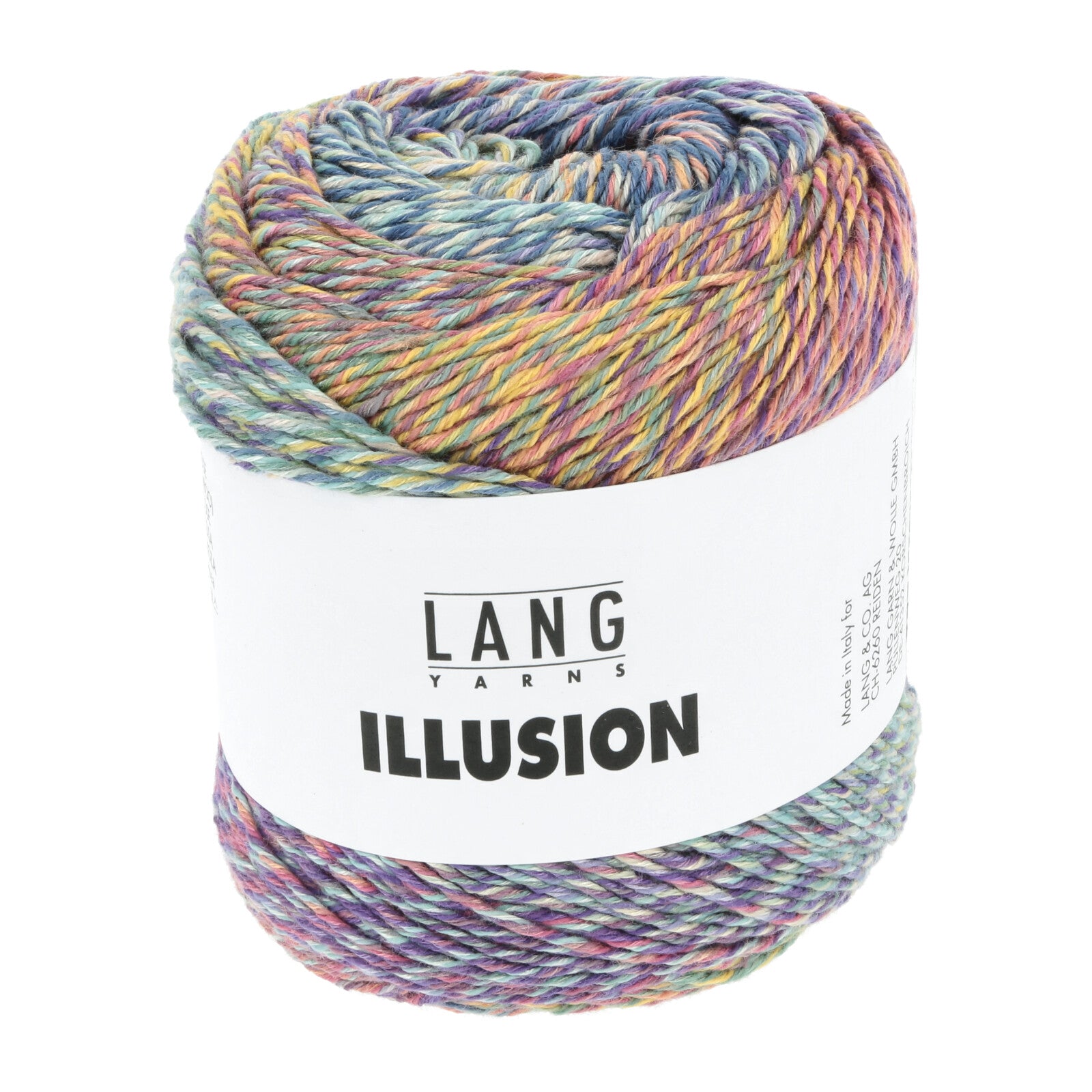 ILLUSION - VIOLETT/PETROL/GELB/HELLBLAU