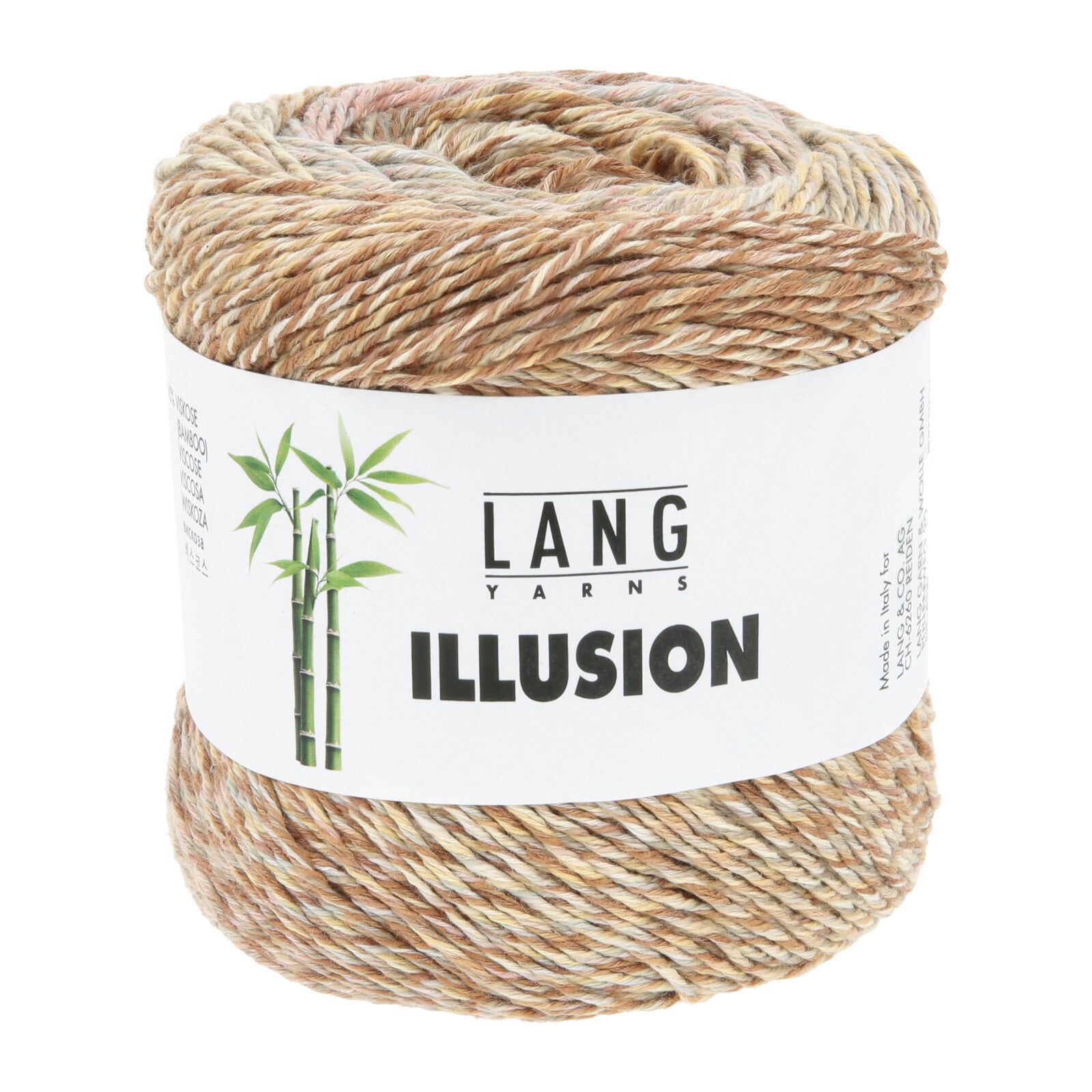 ILLUSION - BRAUN/WOLKE/GELB/ROSA