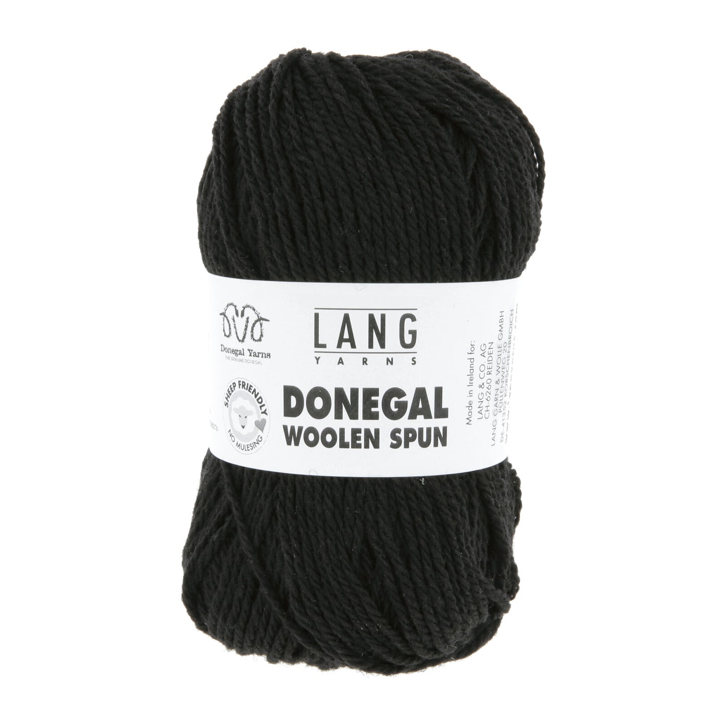 DONEGAL WOOLEN SPUN - SCHWARZ