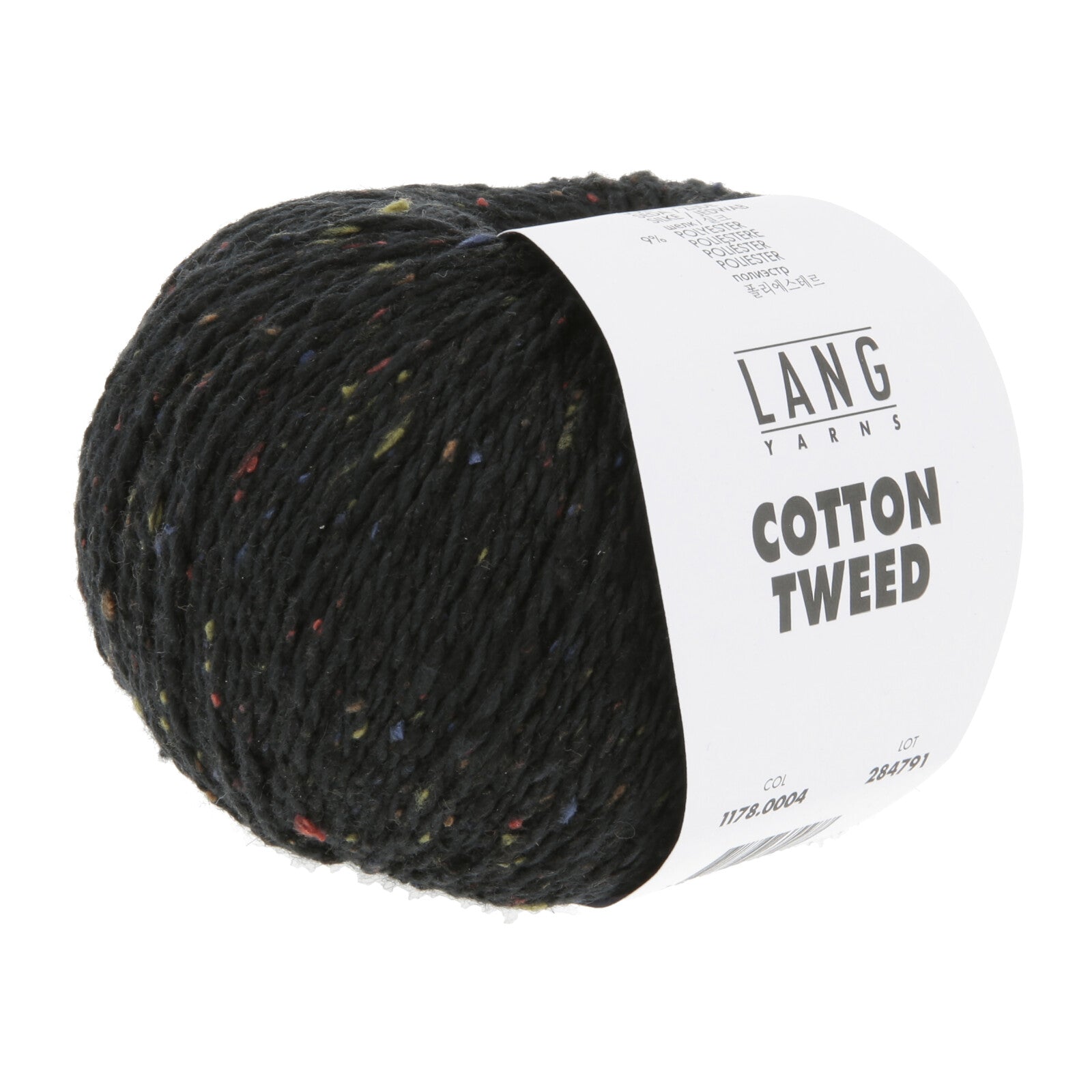 COTTON TWEED - SCHWARZ - BASIS 902