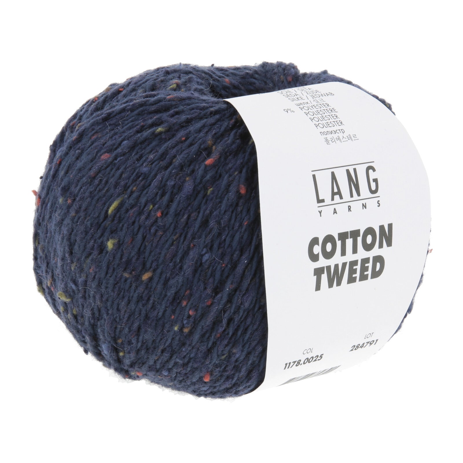 COTTON TWEED - NAVY - BASIS 902