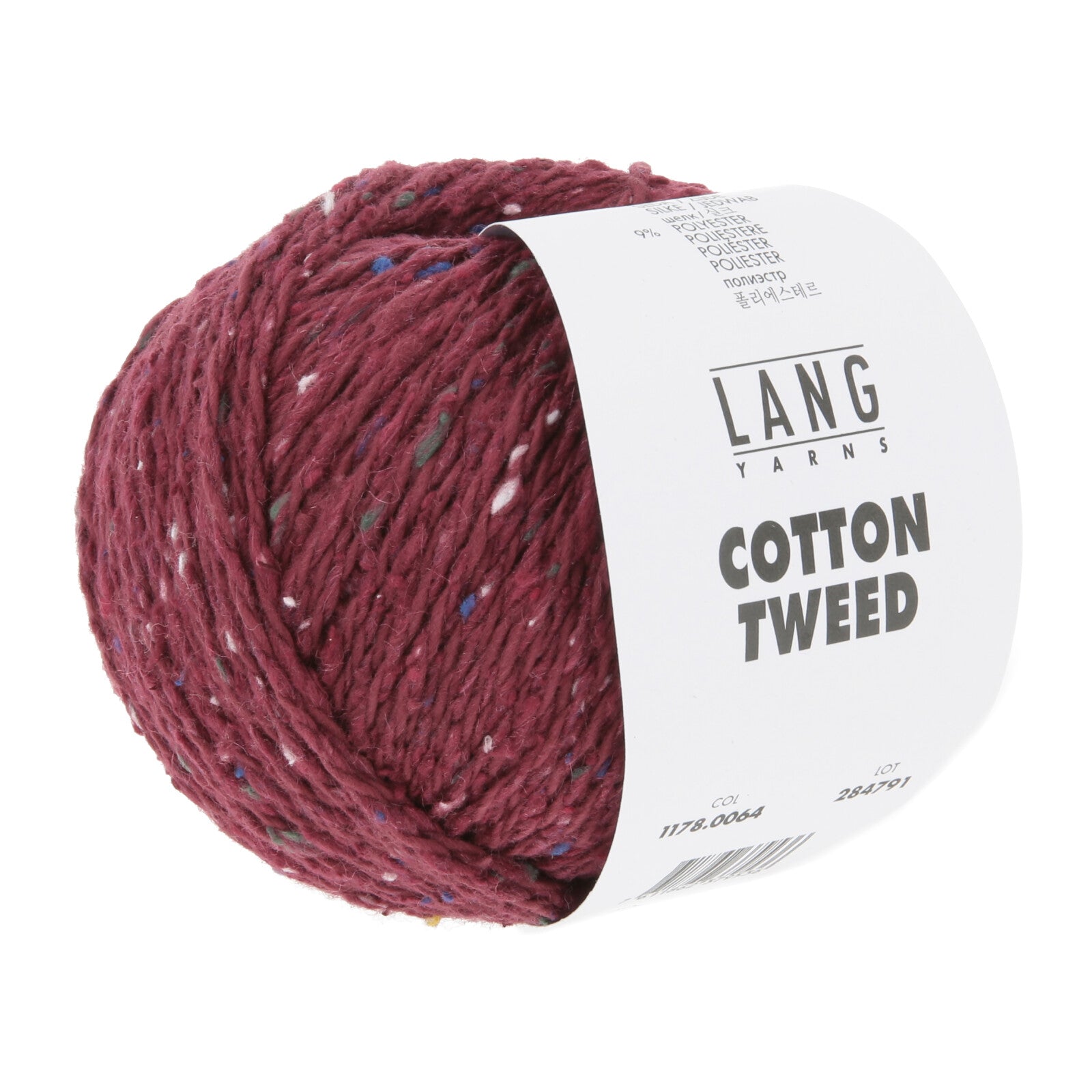 COTTON TWEED - BORDEAUX - BASIS 904