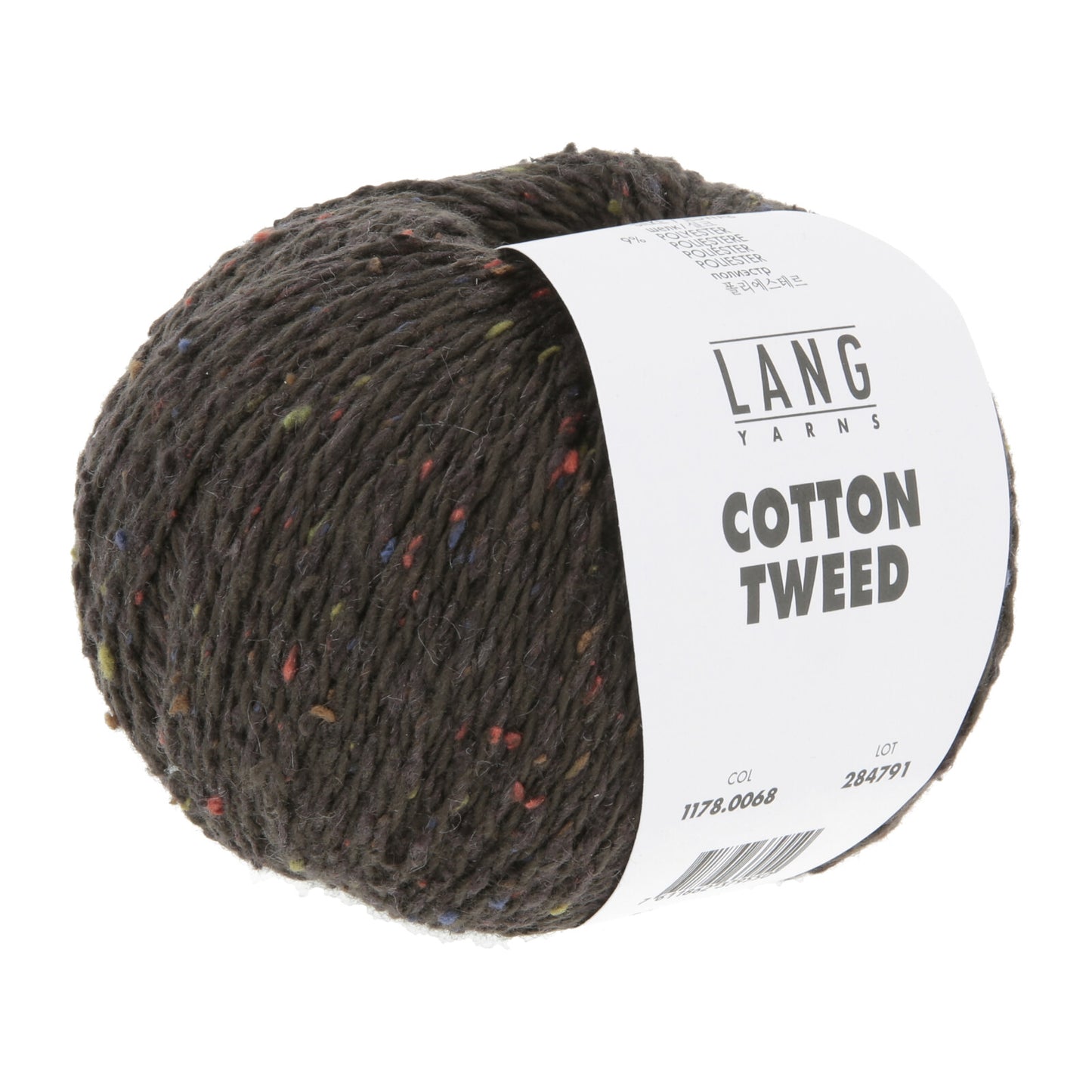 COTTON TWEED - DUNKELBRAUN - BASIS 902