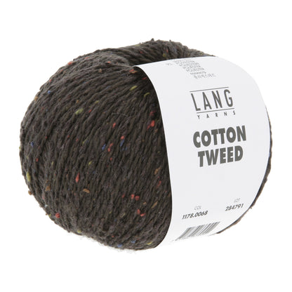 COTTON TWEED - DUNKELBRAUN - BASIS 902