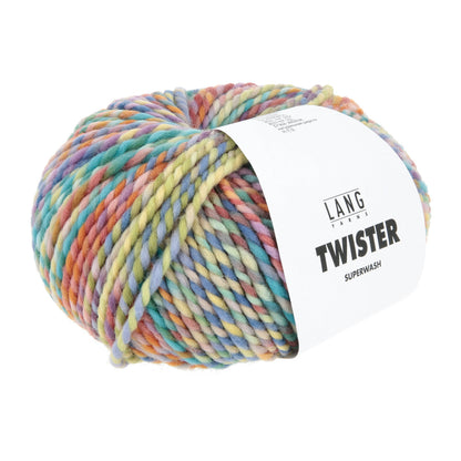 TWISTER - Hellblau/orange/lavendel