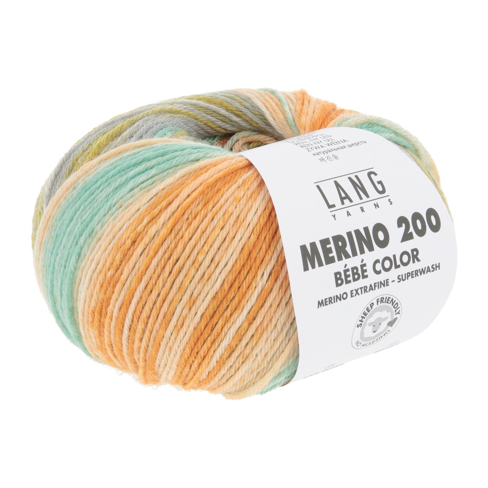MERINO 200 BEBE COLOR - PETROL/TÜRKIS/KÜRBIS