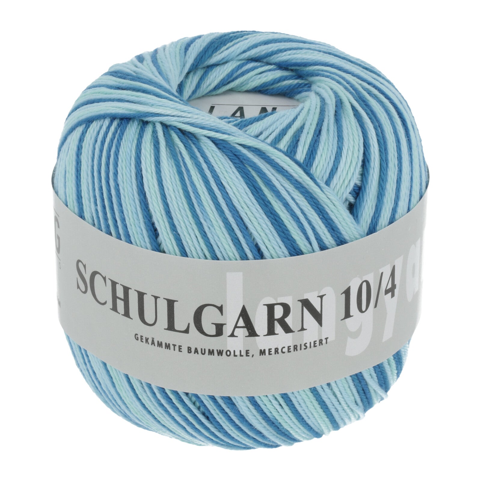 SCHULGARN 10/4 LANG - TÜRKIS OMBRÉ