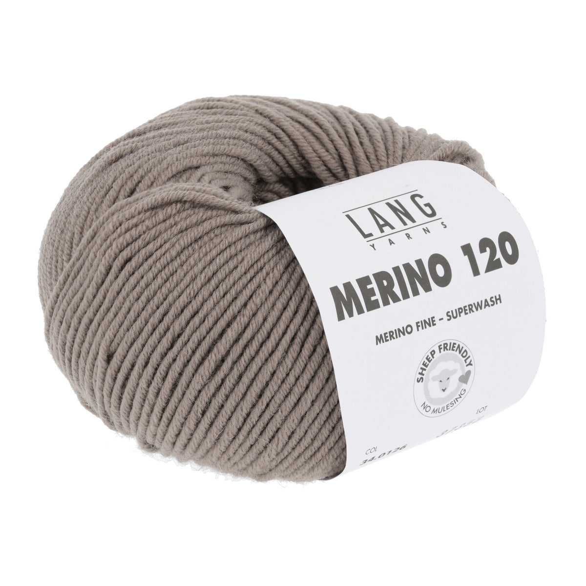 MERINO 120 - GRAUBRAUN