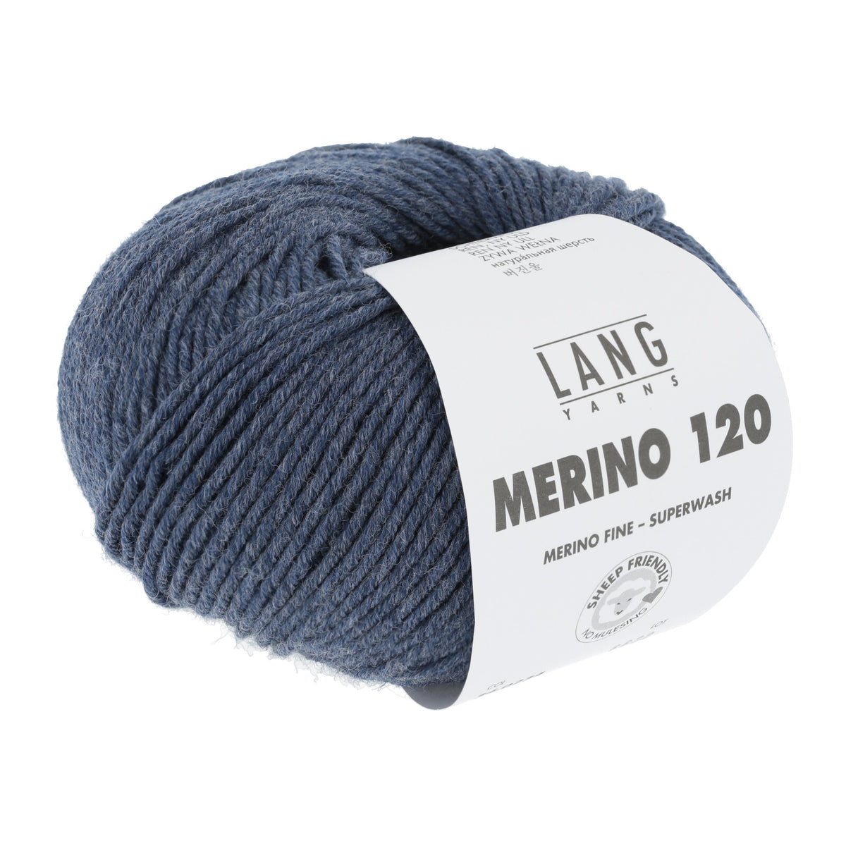 MERINO 120 - JEANS DUNKEL MÉLANGE