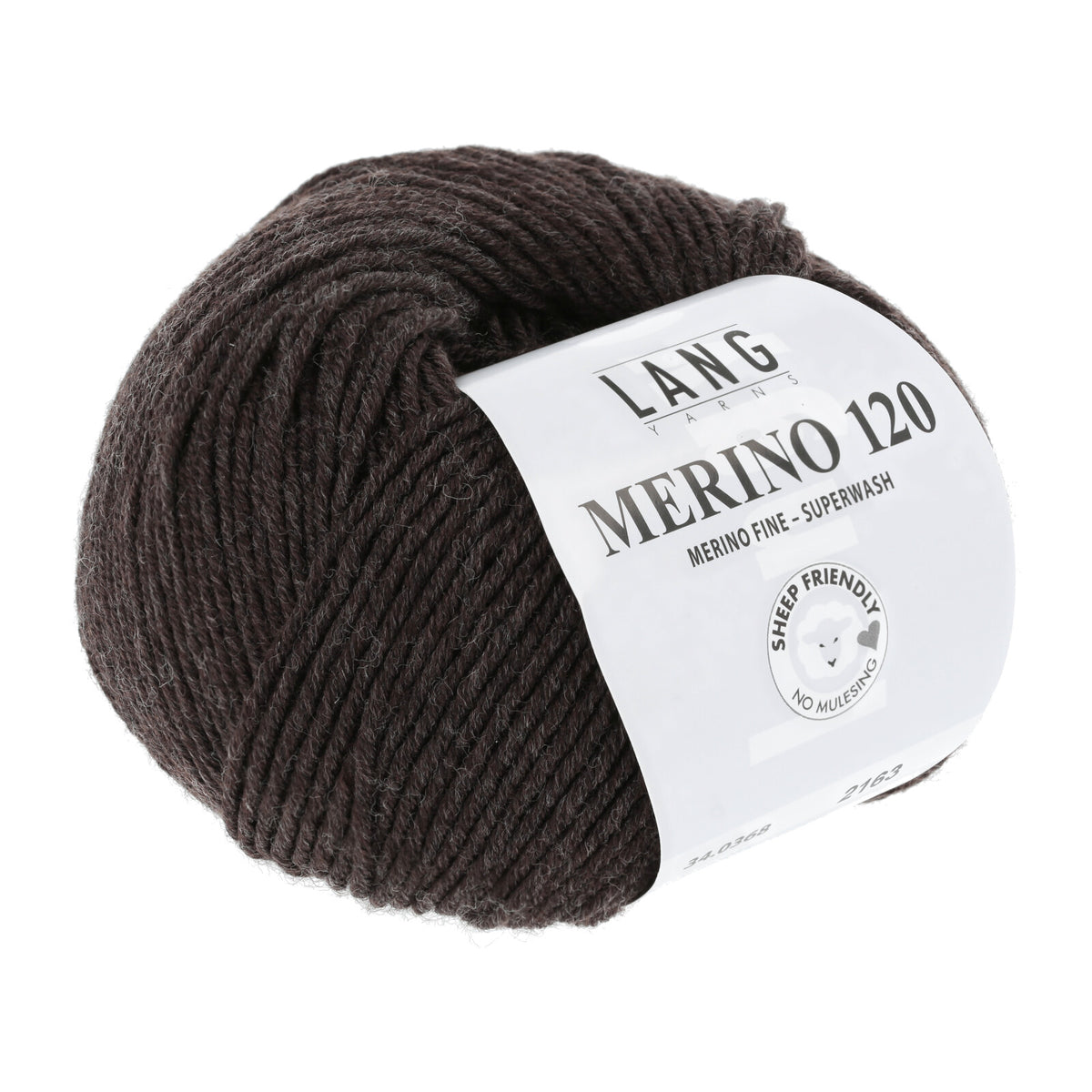 MERINO 120 - DUNKELBRAUN MÉLANGE