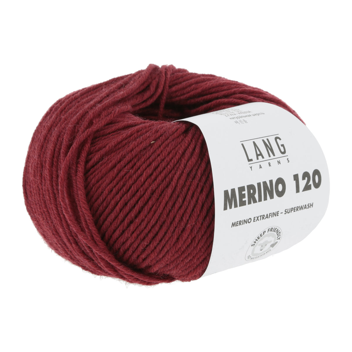 MERINO 120 - DUNKELROT MÉLANGE