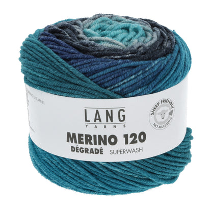 MERINO 120 DÉGRADÉ - BLAU